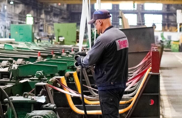 The pipe metallurgical plant in Nikopol continued to work after a short stop