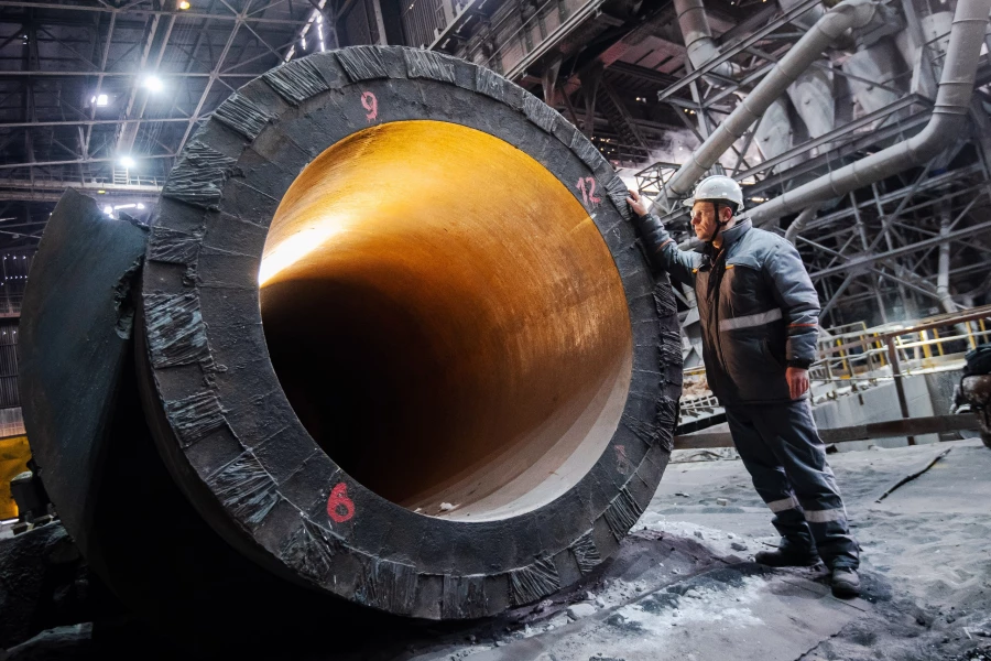 Ural Steel showed the first domestic casting weighing more than 115 tons
