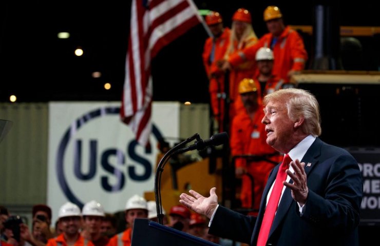 The metallurgical industry of the United States stopped half of its capacity