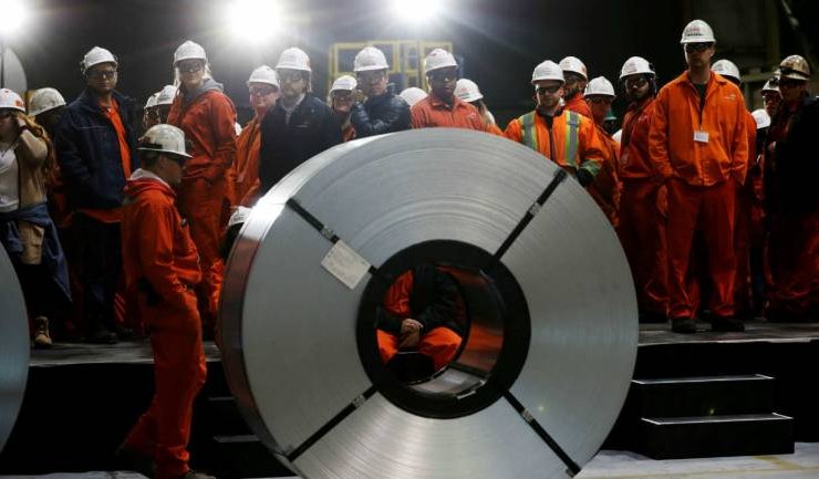 Indian steel mills are concerned about increased steel imports from South Korea and Japan