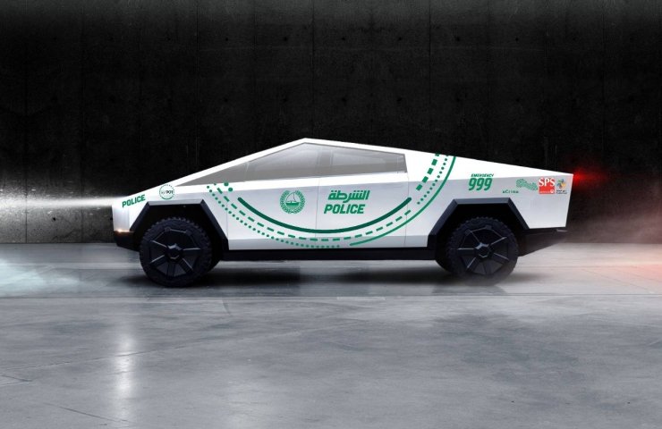 Полиция Дубая стала одним из заказчиков новых пикапов Tesla Cybertruck